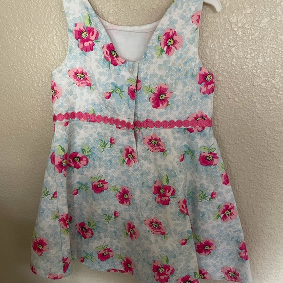 Janie and Jack Pink Blue Floral - Picture 3 of 3